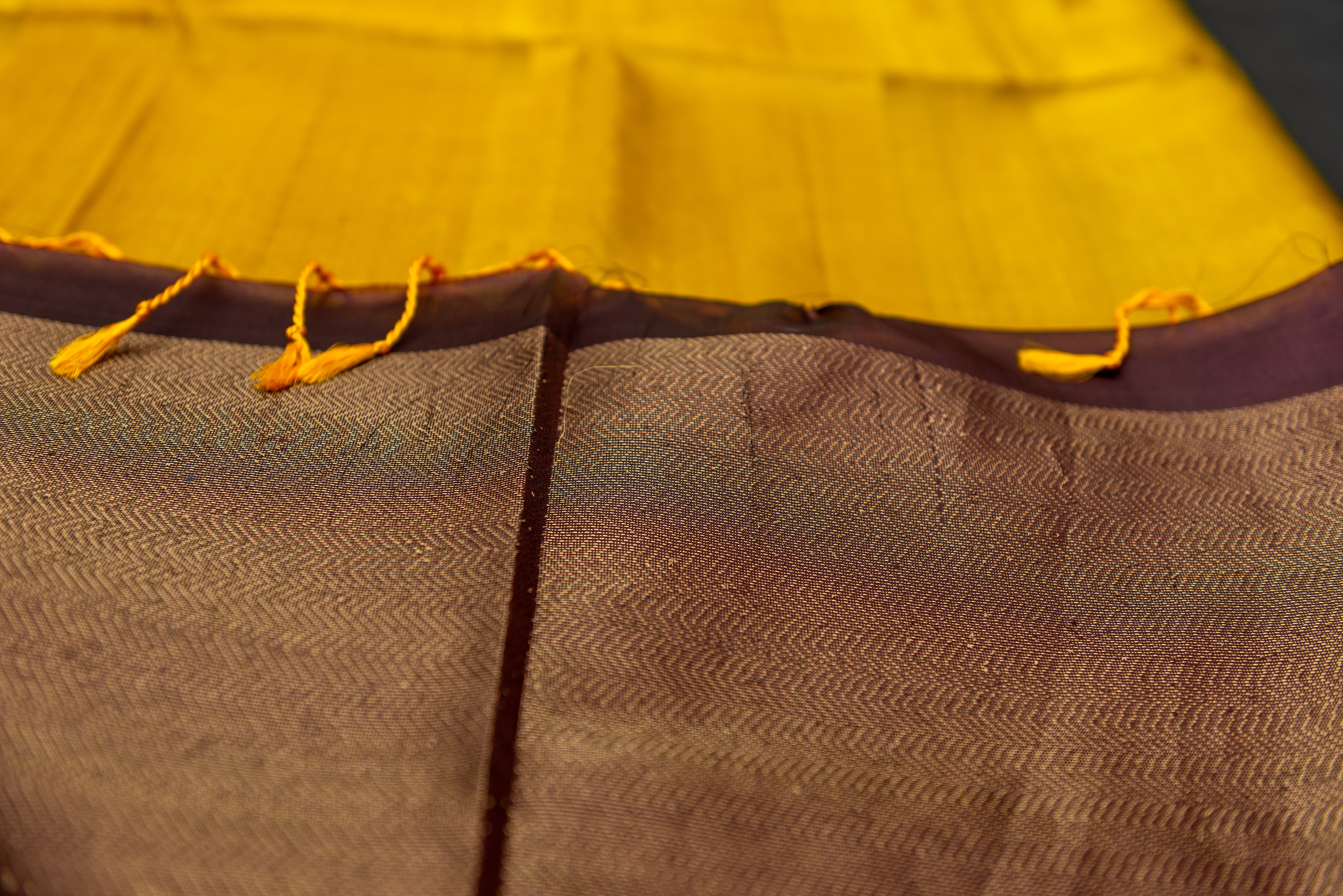 Olive Green Pure Soft Silk Saree with Temple Border