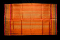 Handwoven Royal Blue Checkered Silk Cotton Saree