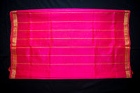 Eggplant Purple Handloom Silk Cotton Saree