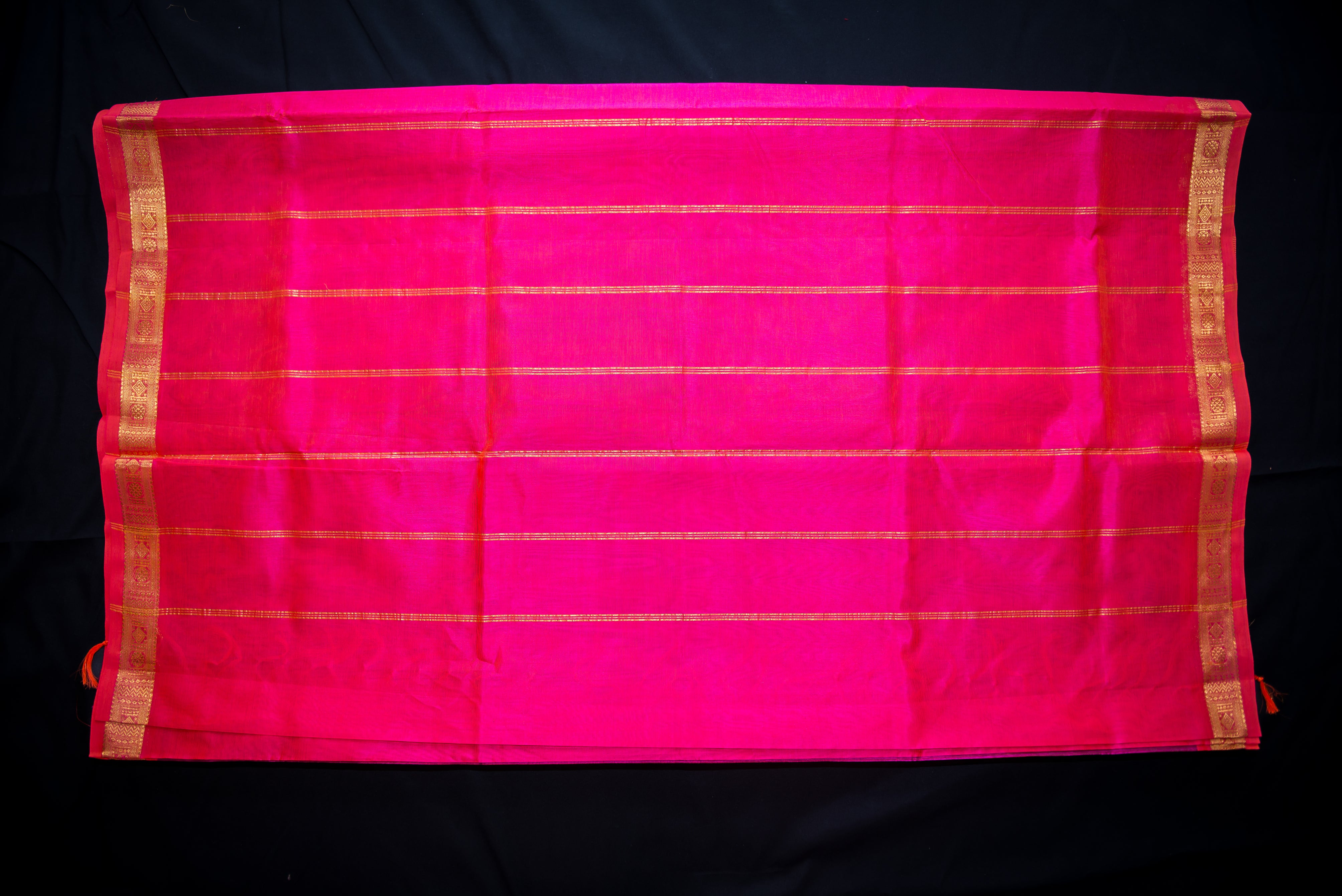 Eggplant Purple Handloom Silk Cotton Saree