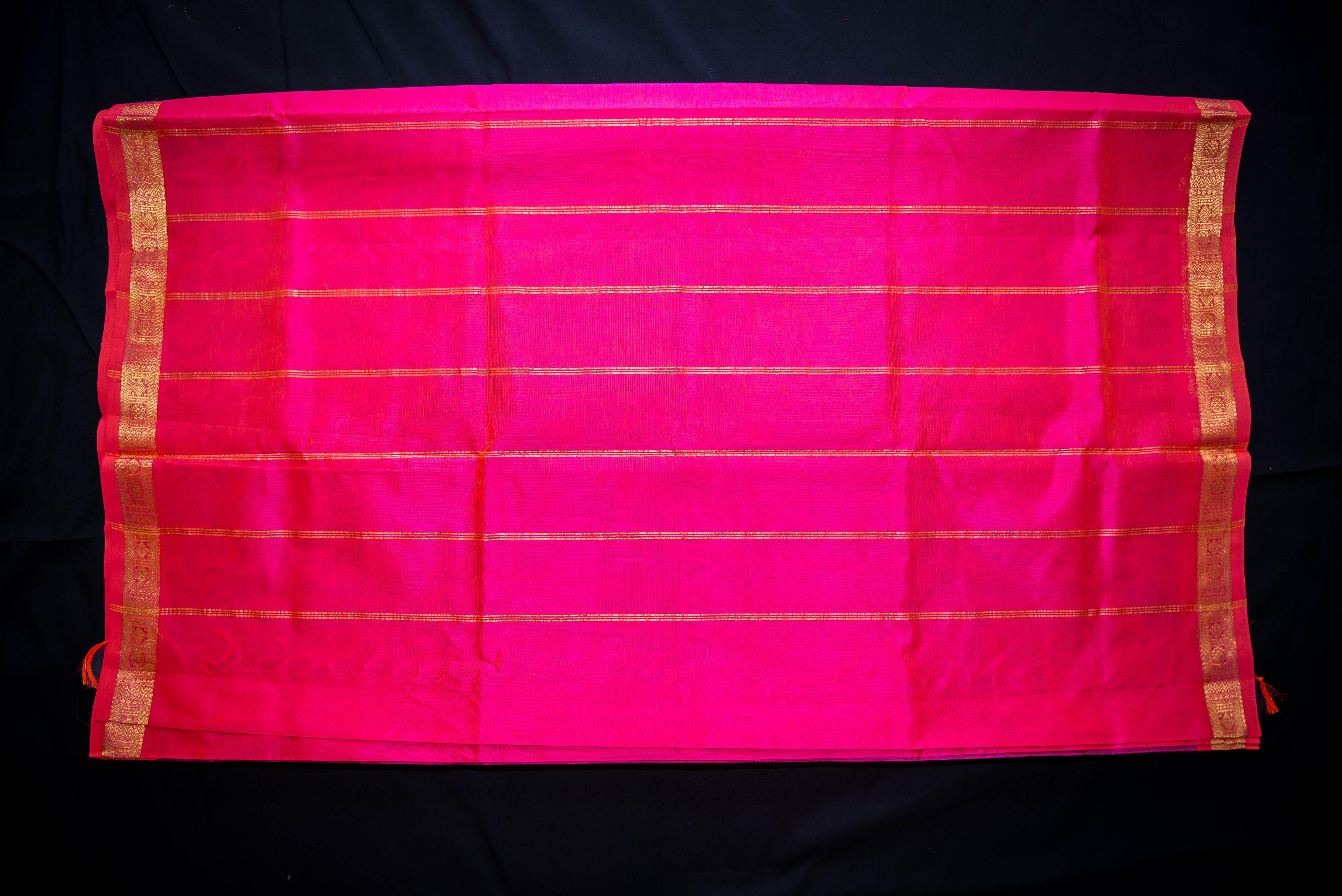 Eggplant Purple Handloom Silk Cotton Saree