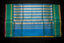 Luminous Golden-Yellow Silk Cotton Saree with a Peacock Pallu