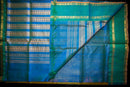 Luminous Golden-Yellow Silk Cotton Saree with a Peacock Pallu