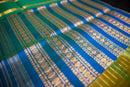 Luminous Golden-Yellow Silk Cotton Saree with a Peacock Pallu