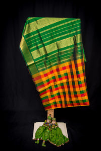 Paalum Pazhamum Kattam Handloom Silk Cotton Saree