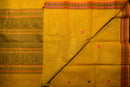 Vibrant Yellow Kanchi Cotton Threadwork Saree