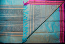 Artistic Seafoam Green Kanchi Cotton Threadwork Saree