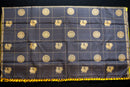 Bold Golden-Yellow Pure Silk Saree with a Black and Gold Pallu