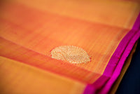Luminous Simha Color (Ombre Orange) Pure Silk Saree