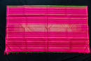 Vibrant Green and Hot Pink Pure Silk Saree