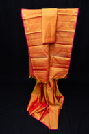 Luminous Simha Color (Ombre Orange) Pure Silk Saree
