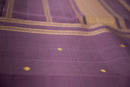 Luxurious Deep Plum Pure Silk Saree with Gold Zari Pallu