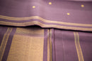 Luxurious Deep Plum Pure Silk Saree with Gold Zari Pallu