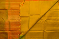 Dual-Tone Green Pure Silk Saree with a Simha Color Pallu