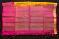 Luxurious Olive Green Soft Silk Saree with Maroon Zari Pallu