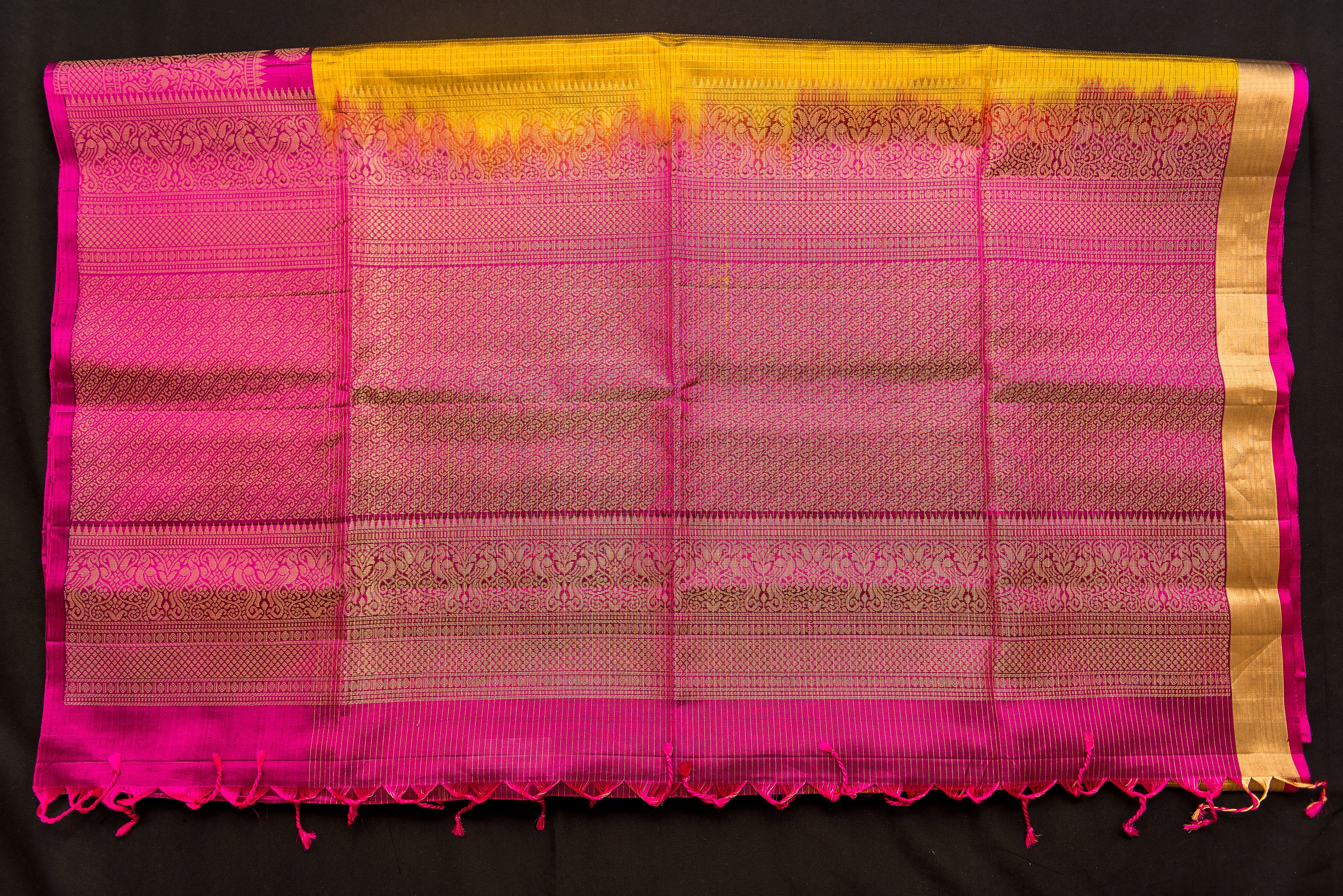 Luxurious Olive Green Soft Silk Saree with Maroon Zari Pallu