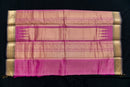 Pink Silk Cotton Saree with Grand Gold Zari Borders