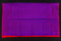 Dazzling Ombre Silk Cotton Saree in Purple and Red
