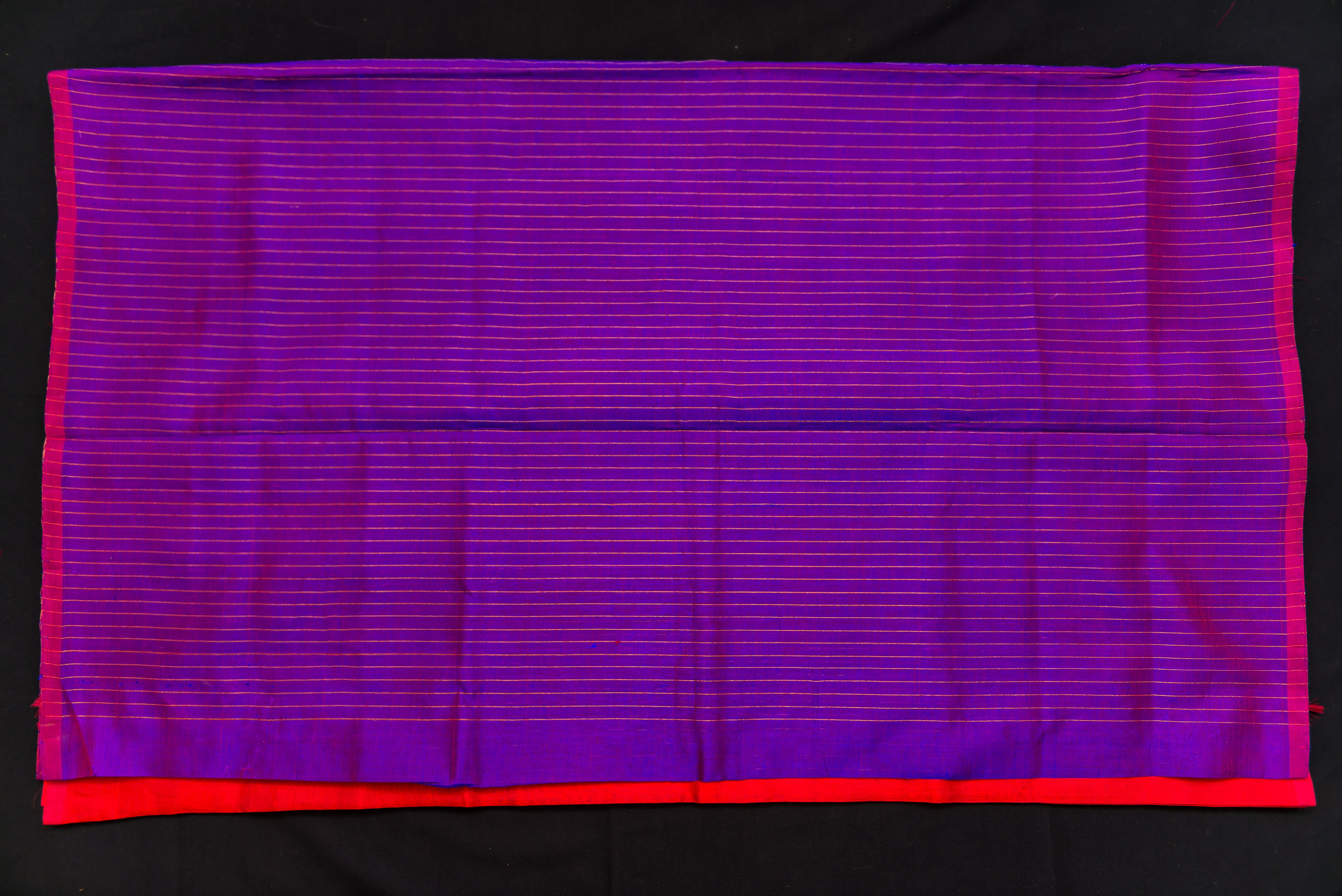 Dazzling Ombre Silk Cotton Saree in Purple and Red