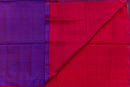 Dazzling Ombre Silk Cotton Saree in Purple and Red