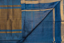 Classic Dual-Tone Grey Silk Cotton Saree with Golden Pallu