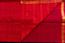 Striking Black Silk Cotton Saree with Contrasting Red Pallu
