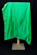 Luminous Electric Green Silk Cotton Saree with Zari Motifs