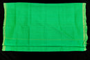 Luminous Electric Green Silk Cotton Saree with Zari Motifs