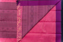 Bright Pink Kanchi Cotton Threadwork Saree