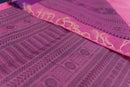 Bright Pink Kanchi Cotton Threadwork Saree