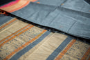 Sophisticated Ash Grey Kanchi Cotton Saree with Threadwork Pallu