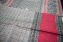 Sophisticated Ash Grey Kanchi Cotton Saree with Rani Pink Accents