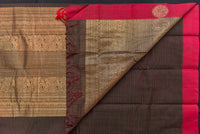 Green Kanchi Cotton Saree with Grand Gold Zari Pallu