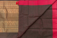 Green Kanchi Cotton Saree with Grand Gold Zari Pallu