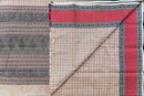 Sophisticated Ash Grey Kanchi Cotton Saree with Rani Pink Accents