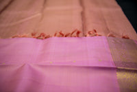 Luminous Rose Pink Pure Silk Vairaoosi Saree
