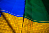 Dazzling Dual-Tone Mubbagam Pure Silk Saree