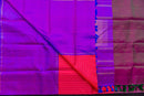 Dazzling Dual-Tone Mubbagam Pure Silk Saree in Purple and Pink