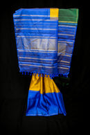 Dazzling Dual-Tone Mubbagam Pure Silk Saree