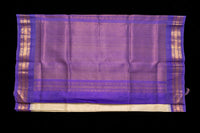 Ivory Silk Cotton Saree with Lavender Pallu