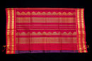 Deep Purple and Red Silk Cotton Saree