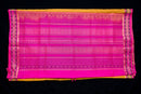 Radiant Mustard Gold & Rani Pink Silk Cotton Saree
