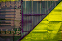 Imperial Parrot Green Soft Silk Saree