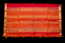 Magnificent Crimson & Gold Light Weight Silk Saree