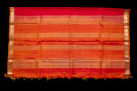Magnificent Crimson & Gold Light Weight Silk Saree