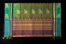 Emerald Forest & Amber Gold Silk Cotton Saree