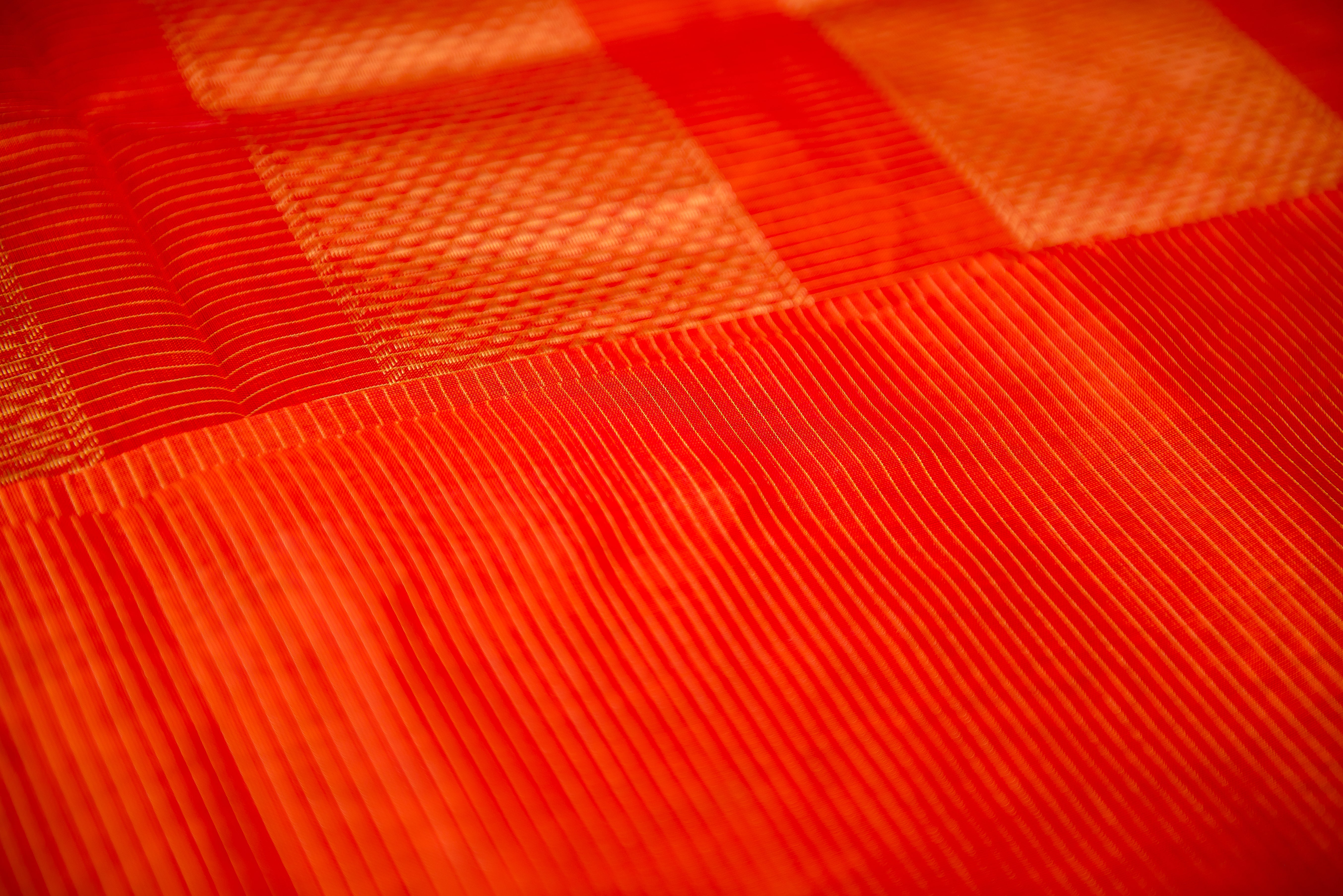 Silk Cotton Orange saree with Half Diamond Border
