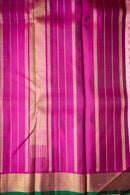 Light Pink Kanchipuram Pure Silk Saree with Magenta Pallu
