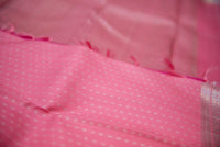 Baby Pink Kanchipuram Silk Saree with Silver Pallu