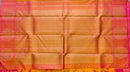 Bright Yellow and Double-Toned Pink Handwoven Silk Saree